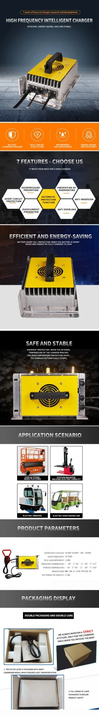 Agricultural Orchards 1500W Forklift Special Car Battery Spi-1500-3625wp (36V 25A)