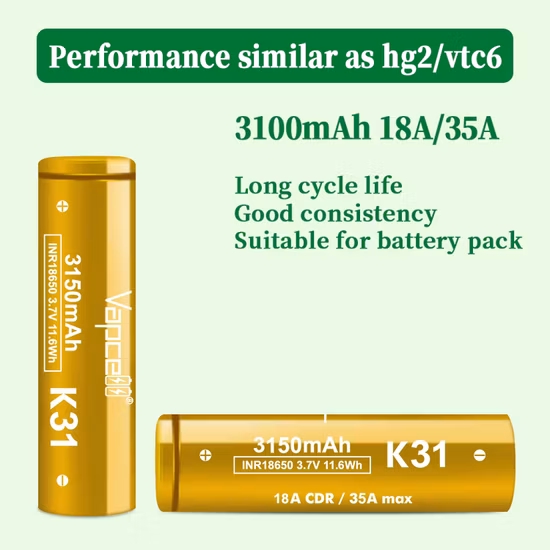 Litio cilindrico ricaricabile 6000mAh 18650 celle Li Ion 3.7V 18650 Li