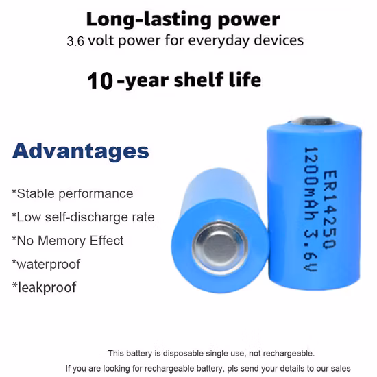 Vendita calda speciale batteria primaria al litio 2/3A 1700mAh 3.6V Er17335m Er17335m all'ingrosso